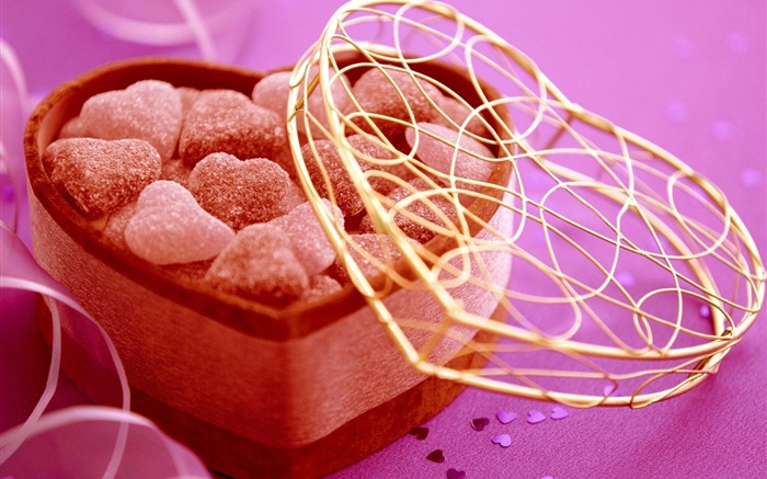 Подарки, Любовь сердца, конфеты, романтические обои,s изображение