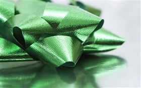 Зеленая лента, рождественские украшения HD обои