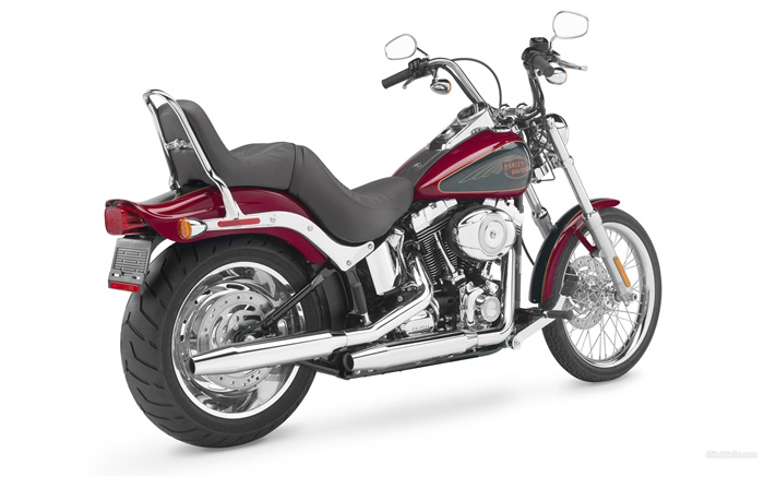 Harley-Davidson мотоцикл, красный и черный обои,s изображение