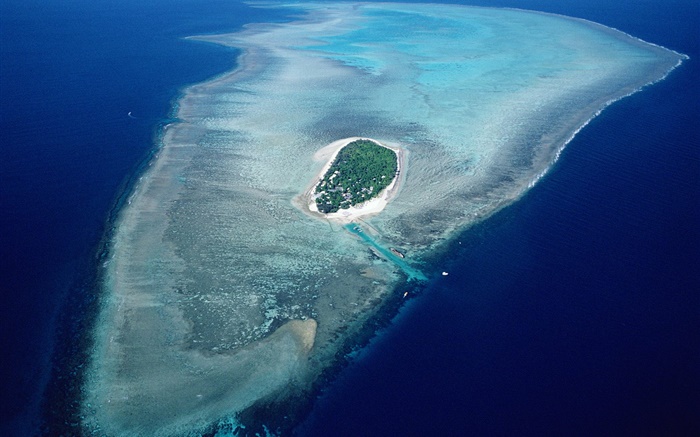 Остров, синее море, Австралия обои,s изображение