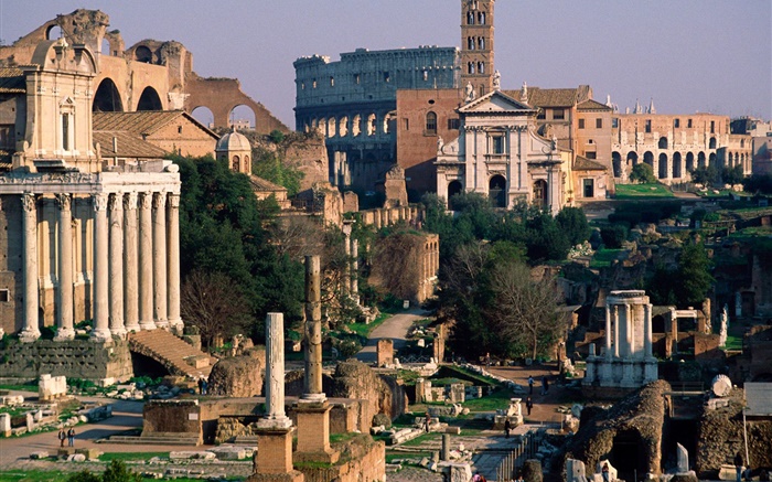 Италия Римские руины дворца обои,s изображение