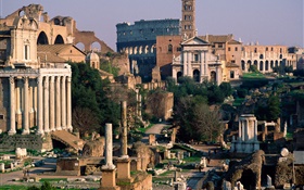 Италия Римские руины дворца