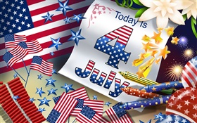 4 июля, в День независимости США тематические фотографии HD обои