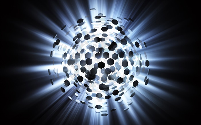 Свет мяч, креативный дизайн обои,s изображение
