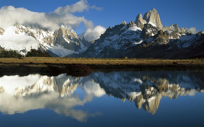 Национальный парк Лос-Гласиарес, Патагония, Аргентина, горы, озеро обои,s изображение