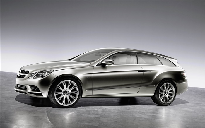 Mercedes-Benz серебряный автомобиль вид сбоку обои,s изображение