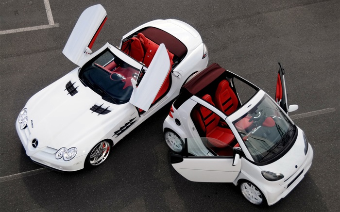 Mercedes-Benz белые автомобили, нормальные и малые обои,s изображение