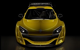 желтый спортивный автомобиль вид спереди Renault HD обои