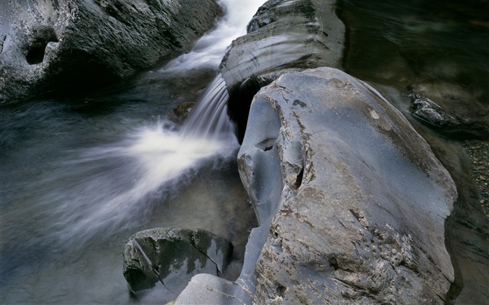 Скалы, ручей, вода обои,s изображение