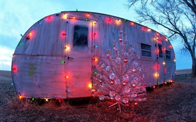 Простой дом, праздник огней, Рождественская елка HD обои