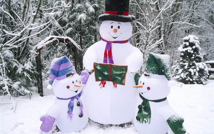 Снеговик, снег, зима, Рождество обои,s изображение