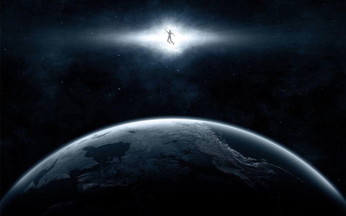Космос, планета, свет, сверхчеловек обои,s изображение