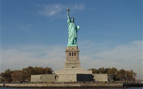 Статуя Свободы, США туристические достопримечательности HD обои