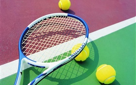 Теннис и ракетка HD обои