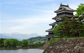 Путешествие в Токио, Япония, парк, озеро, храм HD обои