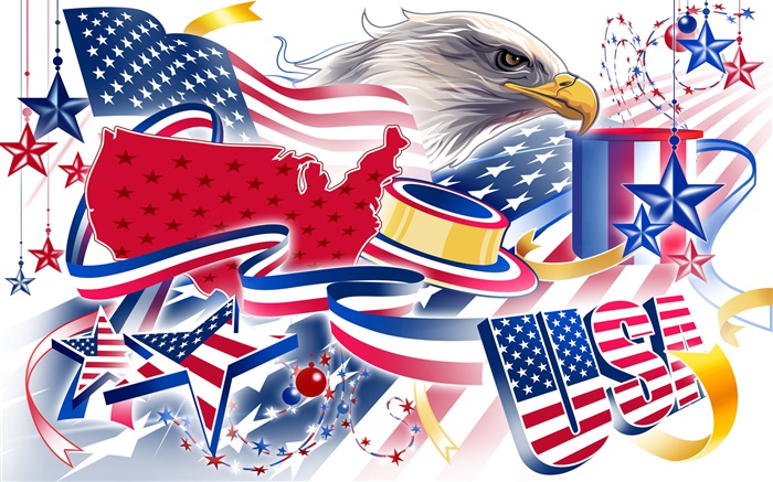 День независимости США, праздничные тематические фотографии, векторный дизайн обои,s изображение