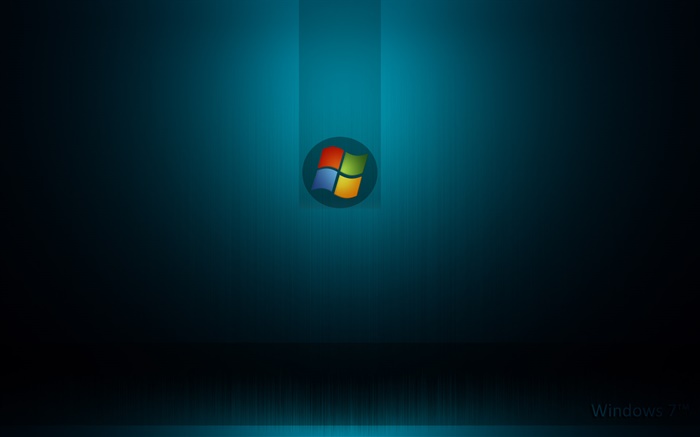 Windows 7 система, темно-синий фон обои,s изображение