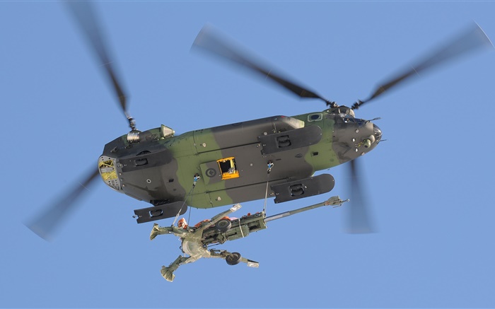 CH-147 Chinook, военно-транспортный вертолет обои,s изображение