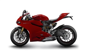 Ducati 1199 Panigale S красный мотоцикл
