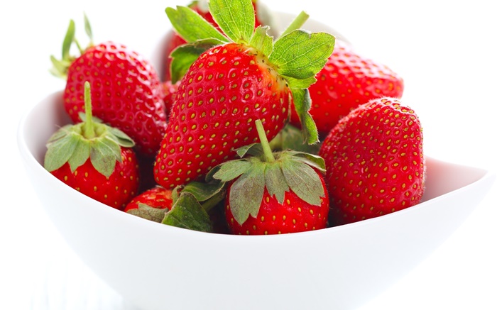 Свежая клубника, ягоды, фрукты чаша, обои,s изображение