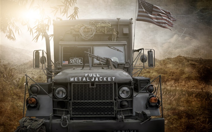 Полная куртка металла, американская армия грузовик обои,s изображение