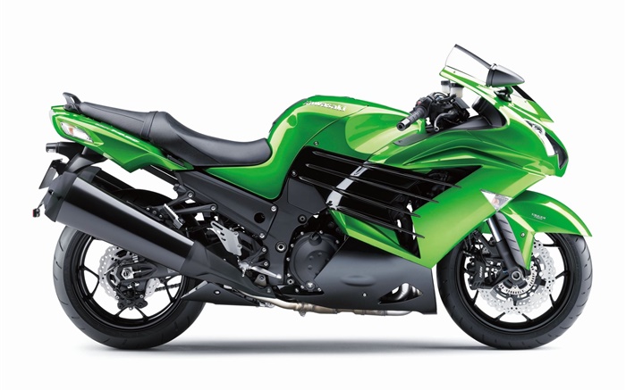 Kawasaki ZZR 1400 зеленый мотоцикл обои,s изображение