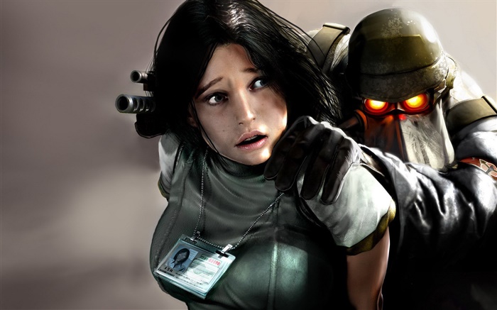 Killzone, девушка и солдат обои,s изображение