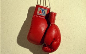 Красный боксерские перчатки, спорт HD обои