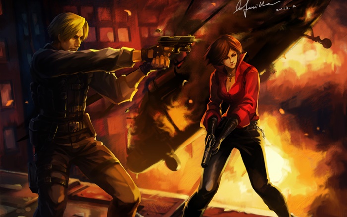 Resident Evil 6, игра художественные фотографии обои,s изображение