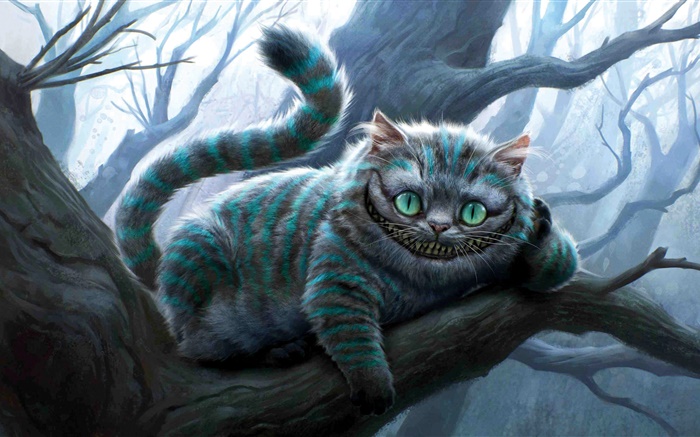 Алиса в стране чудес, Чеширский кот обои,s изображение