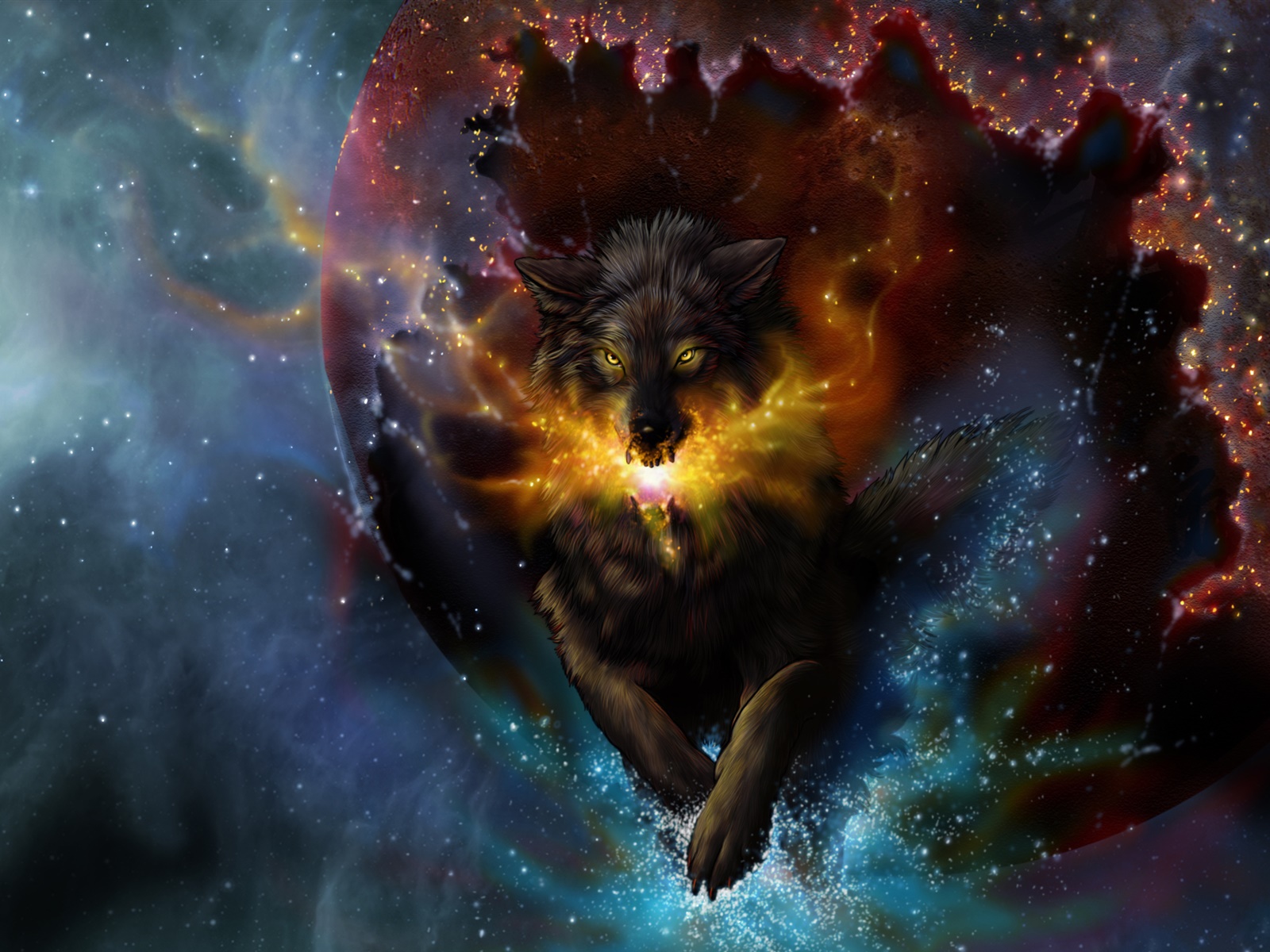 космические волки картинки