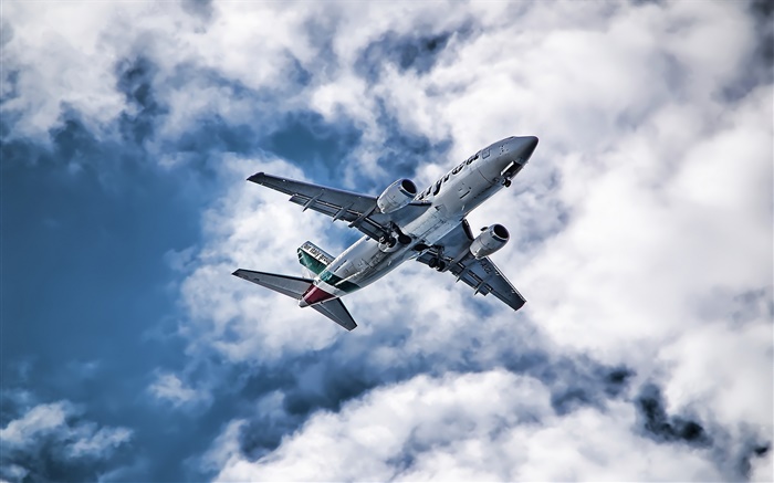 Авиация самолет, вид снизу небо обои,s изображение