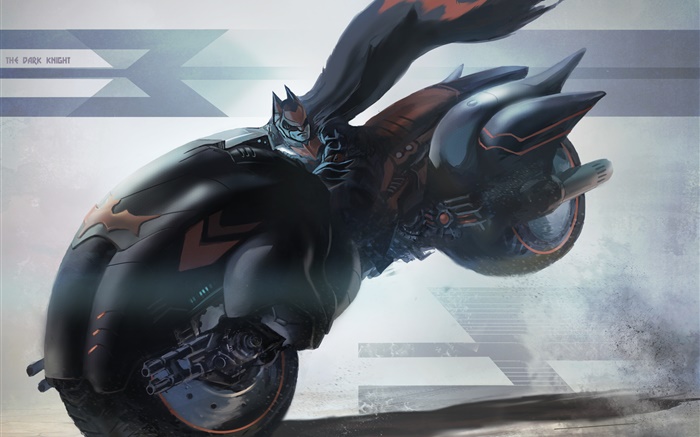 Бэтмен ездить мотоцикл, скорость, искусство рисования обои,s изображение