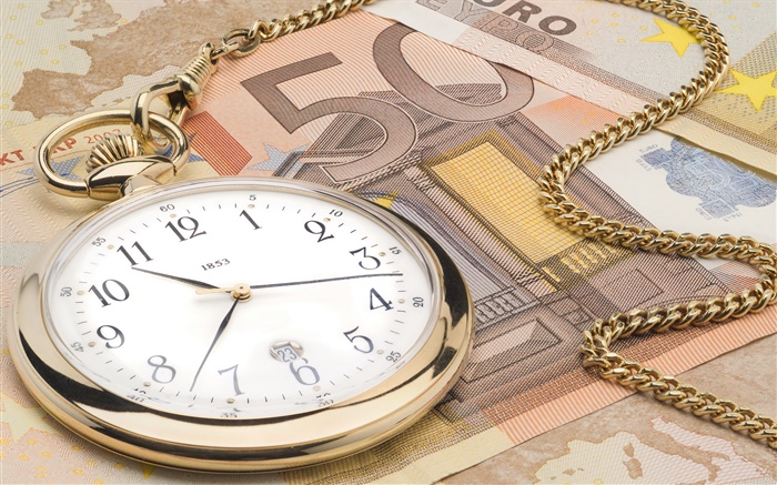 Часы и валюты евро обои,s изображение
