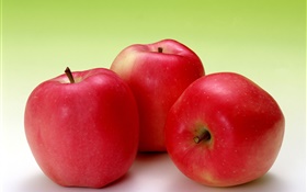 Плоды макросъемки, красные яблоки HD обои