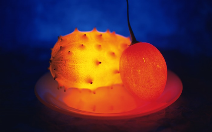 Свет фрукты, Кивано, Дерево помидор обои,s изображение