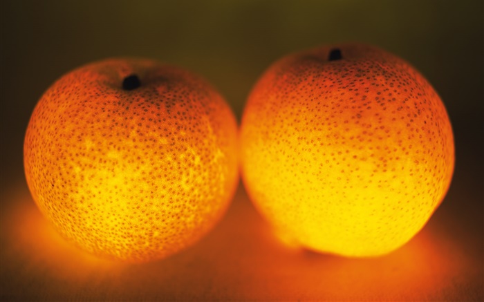 Свет фрукты, два апельсина обои,s изображение