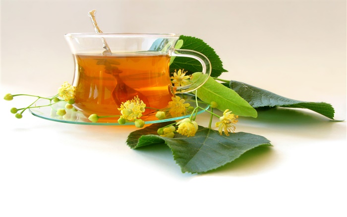Чай, напитки, листья, цветы обои,s изображение