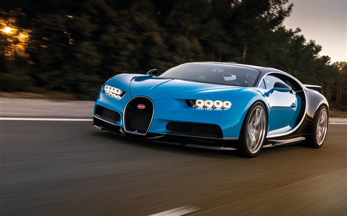 Bugatti Chiron синий скорость суперкара обои,s изображение