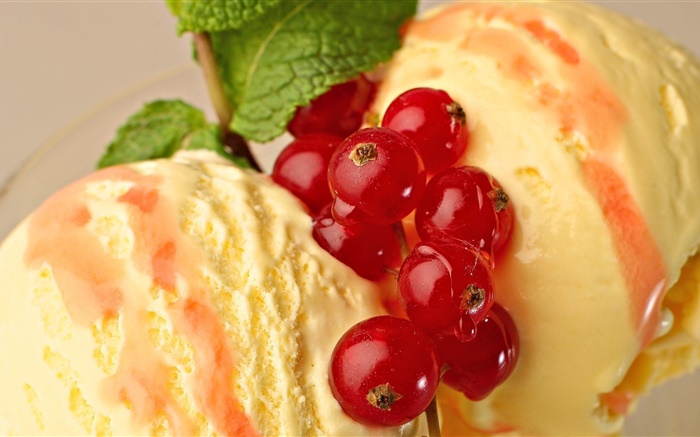 Вкусный десерт, мороженое, ягоды обои,s изображение