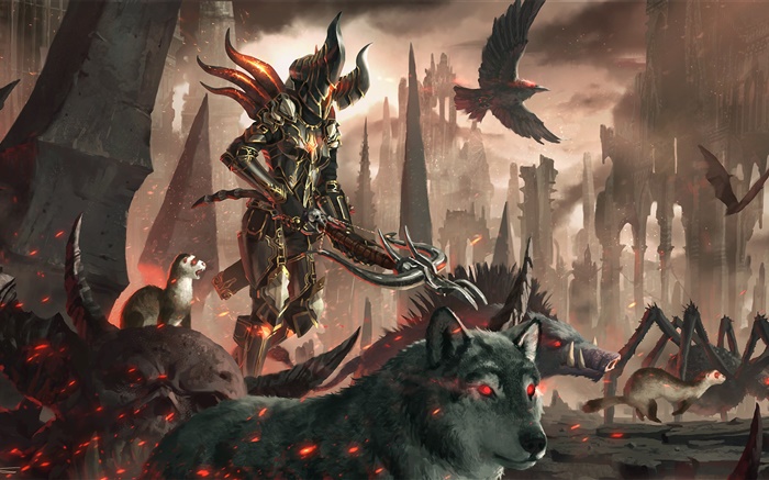 Diablo 3, охотник на демонов обои,s изображение