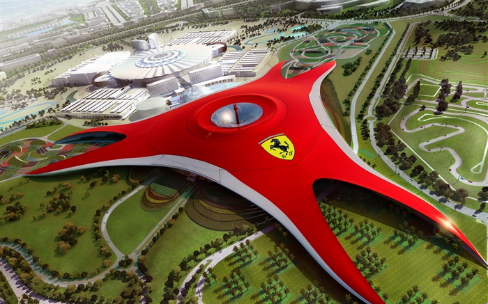 Ferrari World в Дубае, будущий дизайн обои,s изображение