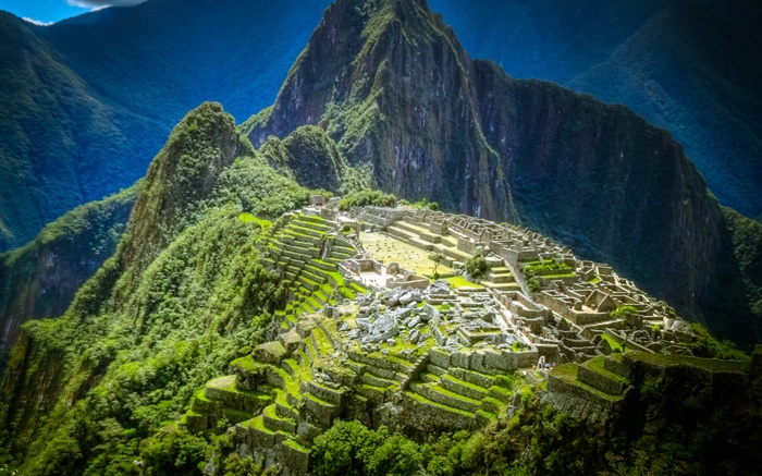 Мачу-Пикчу, Перу, горы, здания обои,s изображение