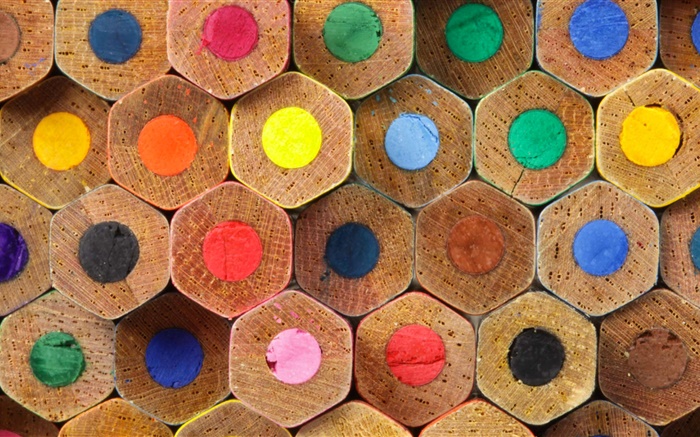 Цветные карандаши, цвета радуги обои,s изображение