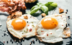 Завтрак, яичница HD обои
