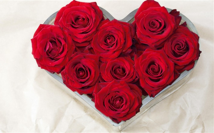 Любовь сердца, букет красных роз обои,s изображение