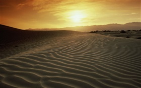 Пустыня, закат