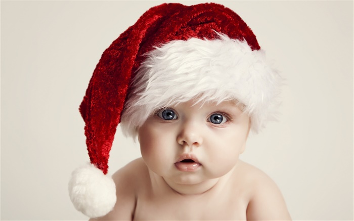Рождество ребенка, милый, шляпа обои,s изображение