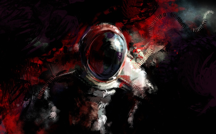 Таинственный космонавт, художественная фантазия обои,s изображение