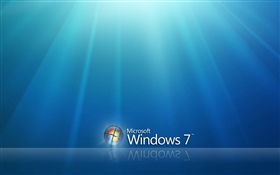 Windows 7 под голубым небом HD обои